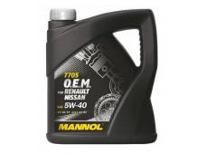Mannol O.E.M. for Renault - Nissan 5W-40 4L Mannol O.E.M. for Renault - Nissan 5W-40 4L